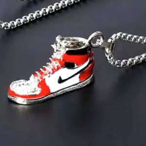 New Men Nike Jordan High Top Shoe Necklace Pendant